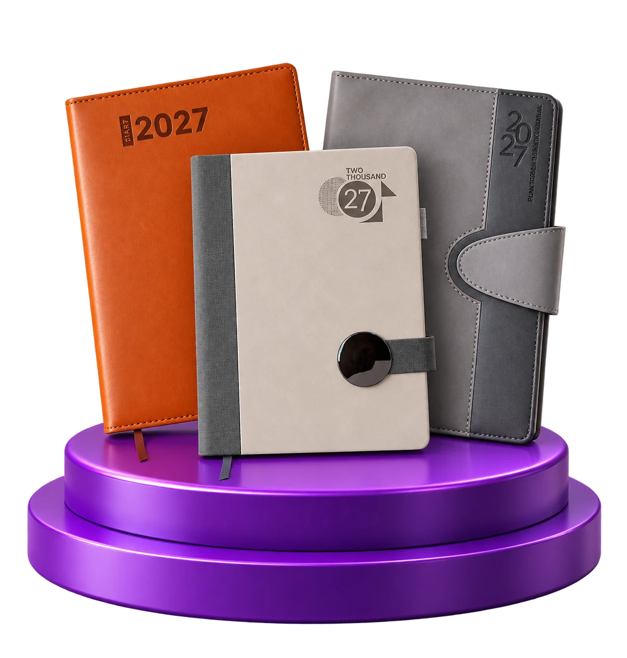 Premium 2027 diaries manufactured by Vision Diaries